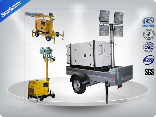 چین Air - Cooled Telescopic Light Tower / Manual Trailer Mounted Light Towers تامین کننده