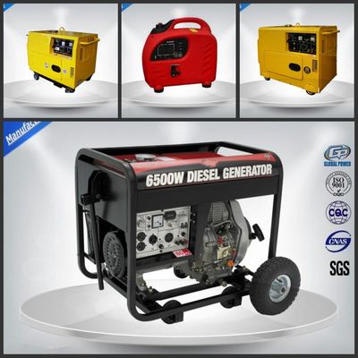 Open Small Portable Diesel Generator 7.5 Kva With OEM / ISO9001 Certification تامین کننده