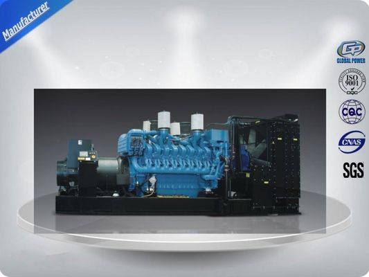موتور MTU موتور دیزل سنگین 24 ولت DC الکتریکی 50hz 2250-2500 kw / kva تامین کننده